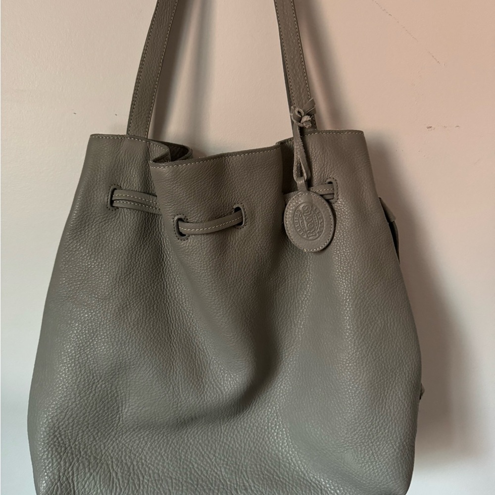 Roots leather bag